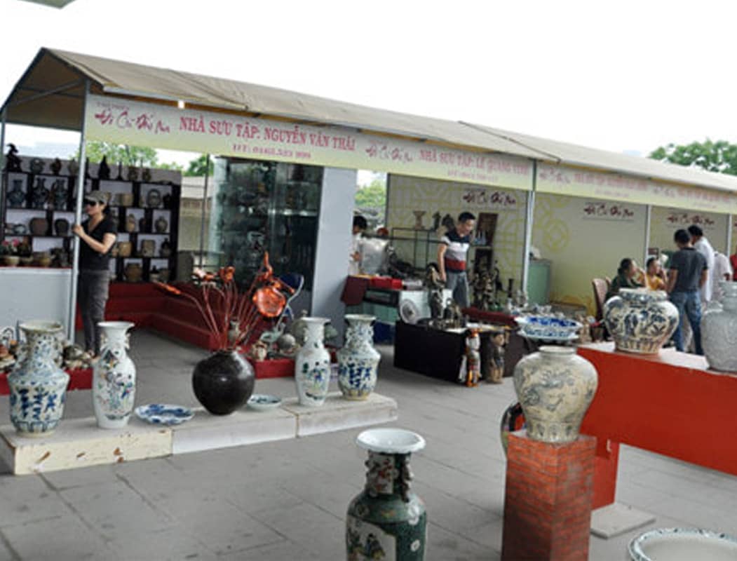 Chợ đồ cổ tại Bảo tàng Hà Nội