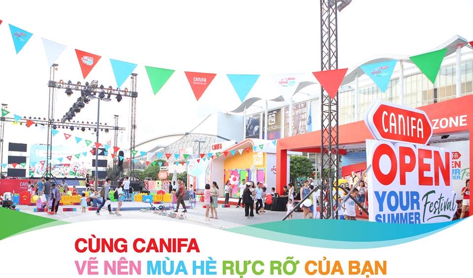 Không gian Lễ hội thời trang Canifa trước đó tại Hà Nội