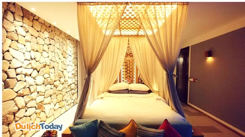 Phòng ngủ cực sang chảnh tại mỗi villa của Mia resort Nha Trang 
