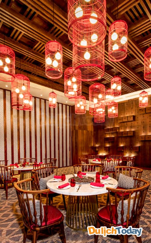 Nhà hàng Sino kitchen tại Duyên Hà resort ấn tượng với phong cách Trung Quốc