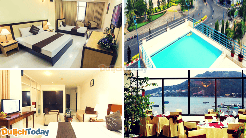 Cùng trải nghiệm phòng nghỉ đẹp, bể bơi ở tầng thượng, nhà hàng với view thẳng ra biển tại khách sạn P&T