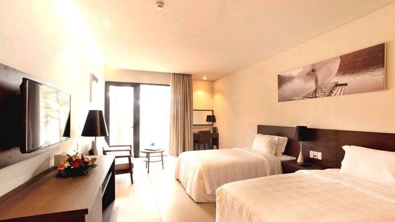 Terracotta resort hồ Tuyền Lâm Đà Lạt có thiết kế phòng ngủ đơn giản mà tinh tế. Nguồn: Internet