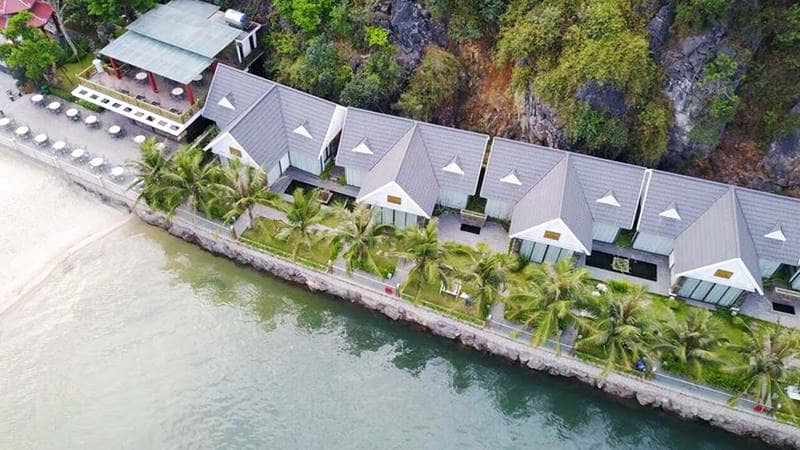 Các phòng nghỉ tọa lạc ở vị trí lưng tựa núi, mặt hướng biển. Nguồn: Tuấn Mai Resort