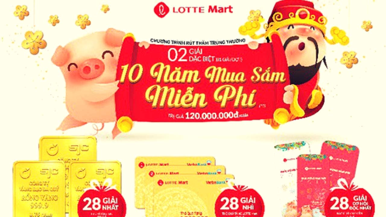 Lotte Mart triển khai khá nhiều chương trình ưu đãi hấp dẫn vào dịp Tết Kỷ Hợi