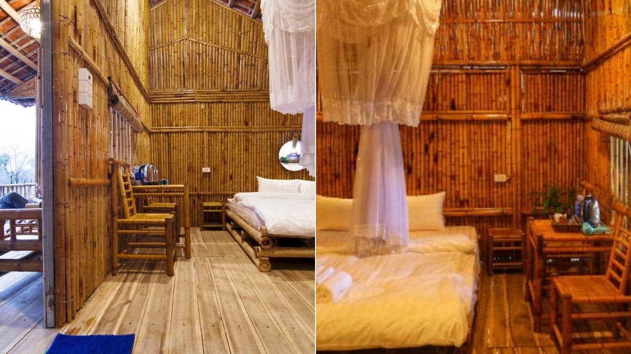 Phòng ngủ của homestay Hàm Rồng Ninh Bình