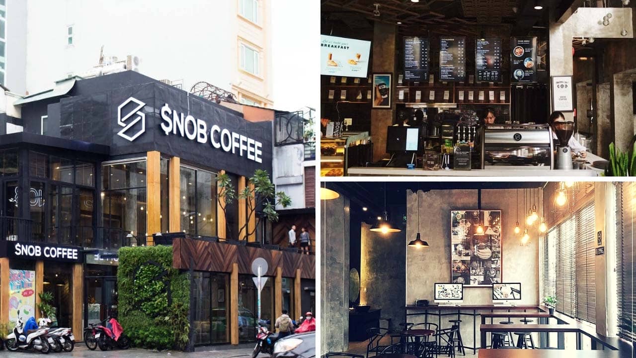 Snop Coffee cơ sở Trần Hưng Đạo nằm ở góc ngã từ Trần Hưng Đạo và Đề Thám