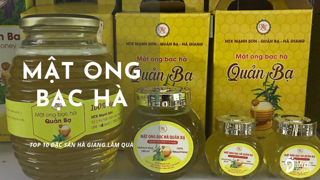 Mật ong bạc hà : đặc sản Hà Giang làm quà biếu