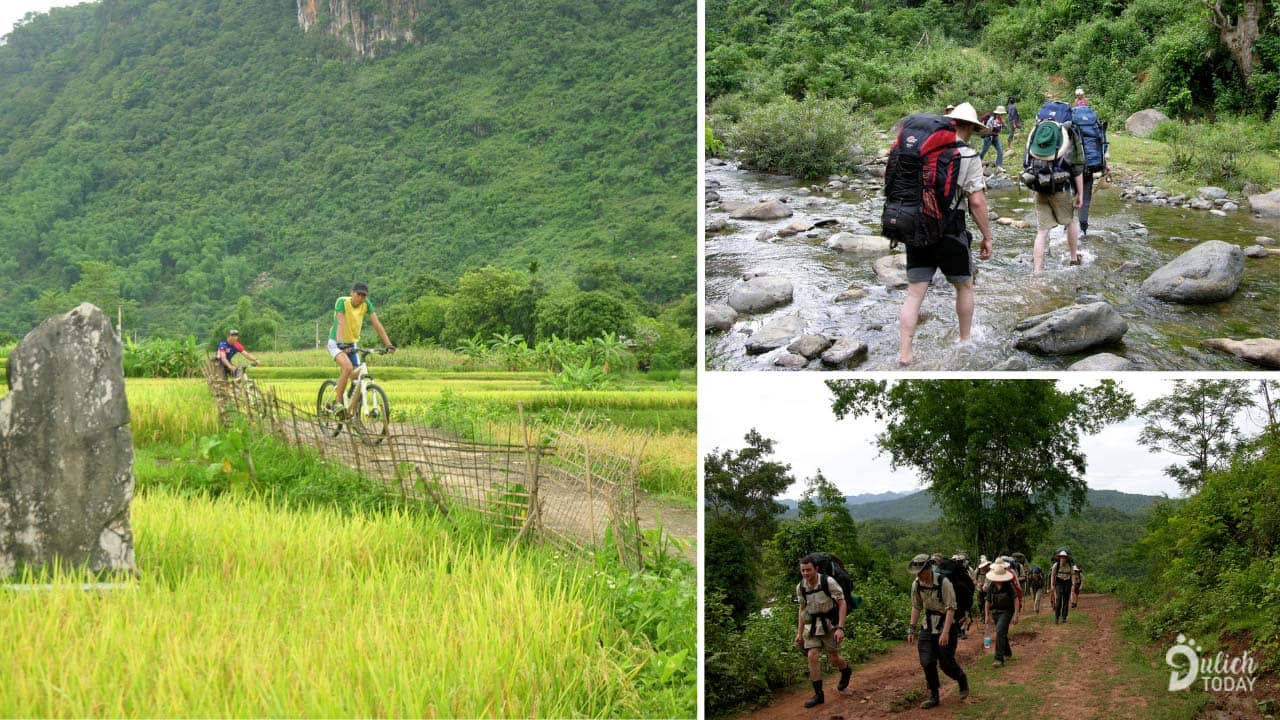 Trekking hoặc đạp xe giữa cánh đồng và núi rừng Pù Luông