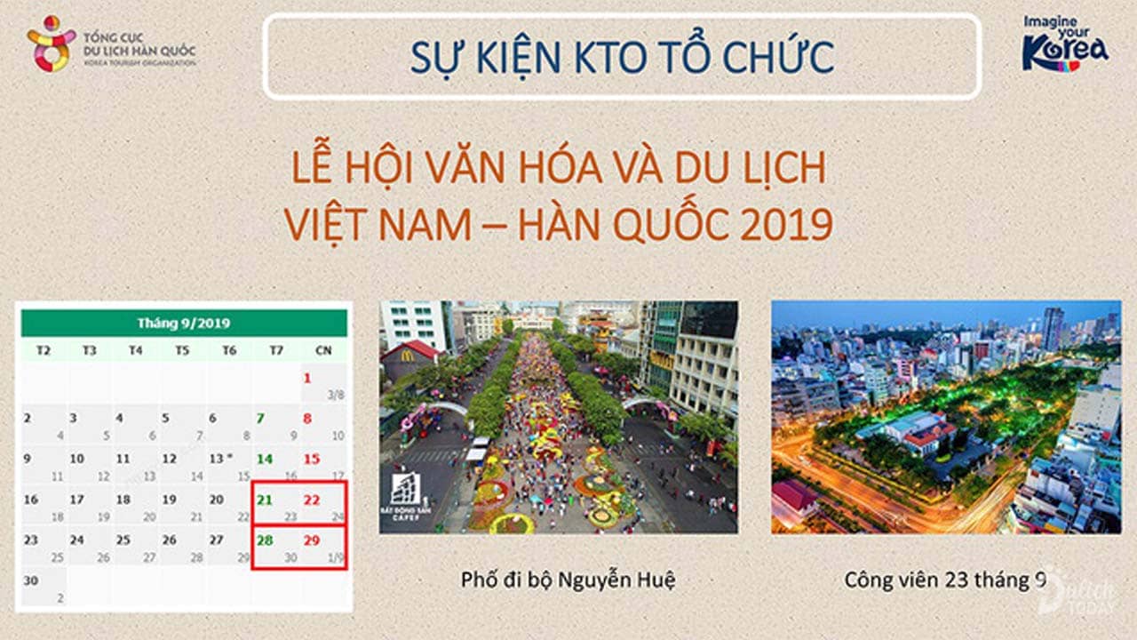 Lễ hội Văn hóa và Du lịch Việt Nam – Hàn Quốc 2019 sẽ diễn ra vào cuối tháng 9 tại TP. HCM. Nguồn: Internet