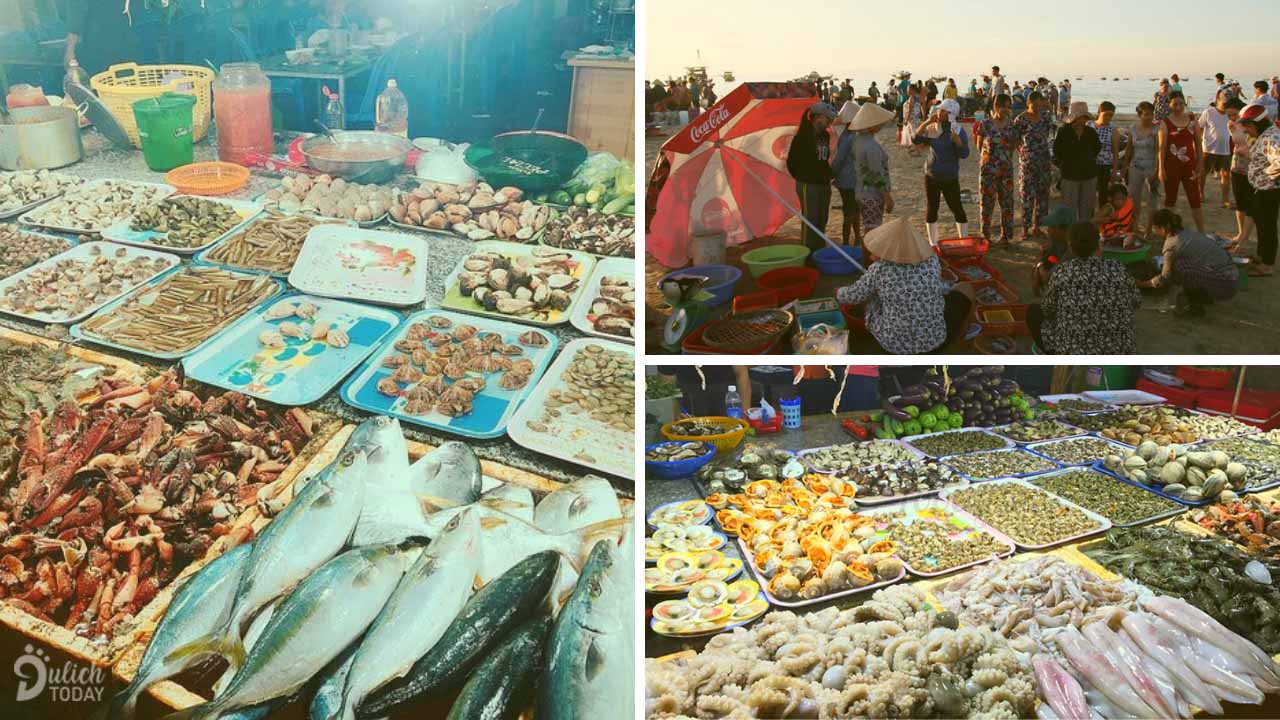 Chợ hải sản Nguyễn Tất Thành Đà Nẵng - chợ hải sản có vị trí đắc địa