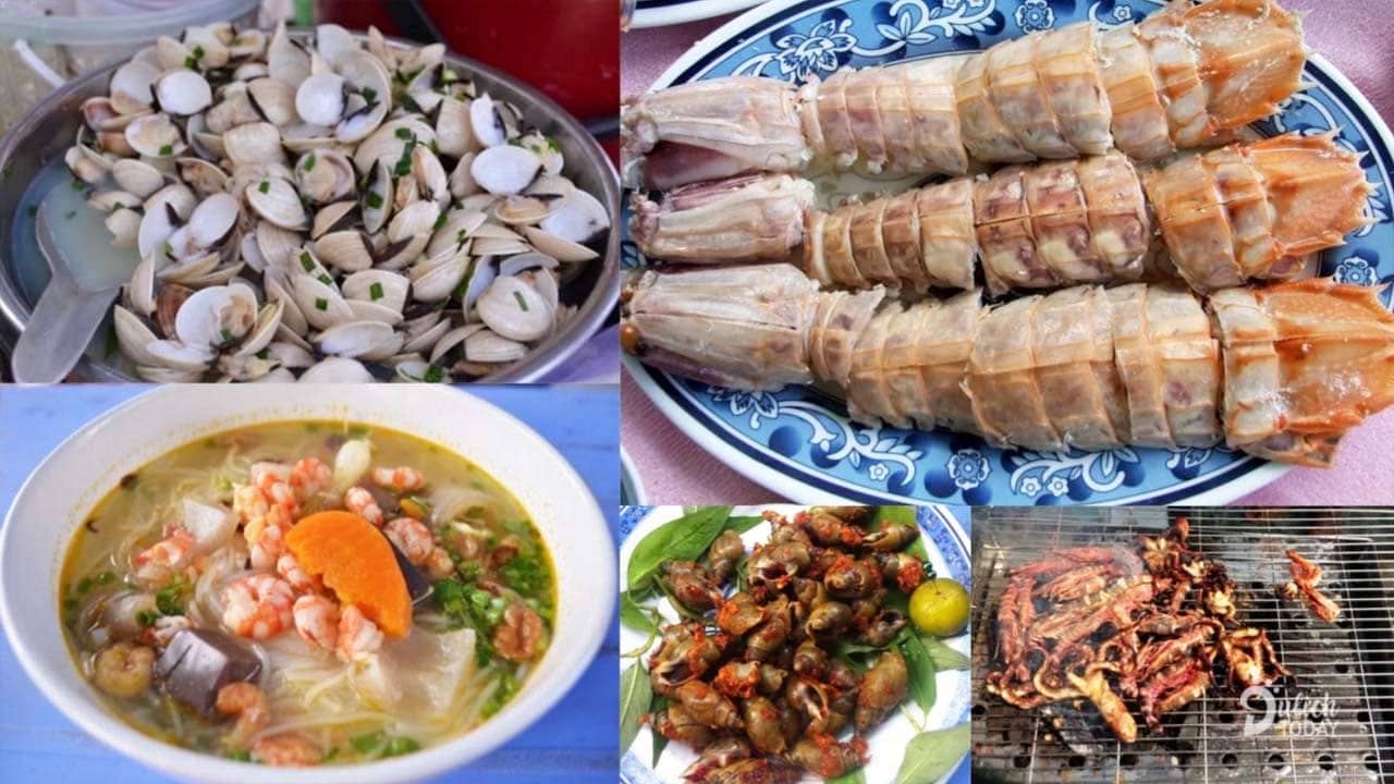 Những món hải sản ở chợ Hàng Dương