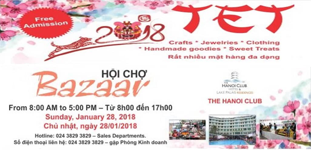 Hội chợ Tết 2018 tại khách sạn HaNoi Club