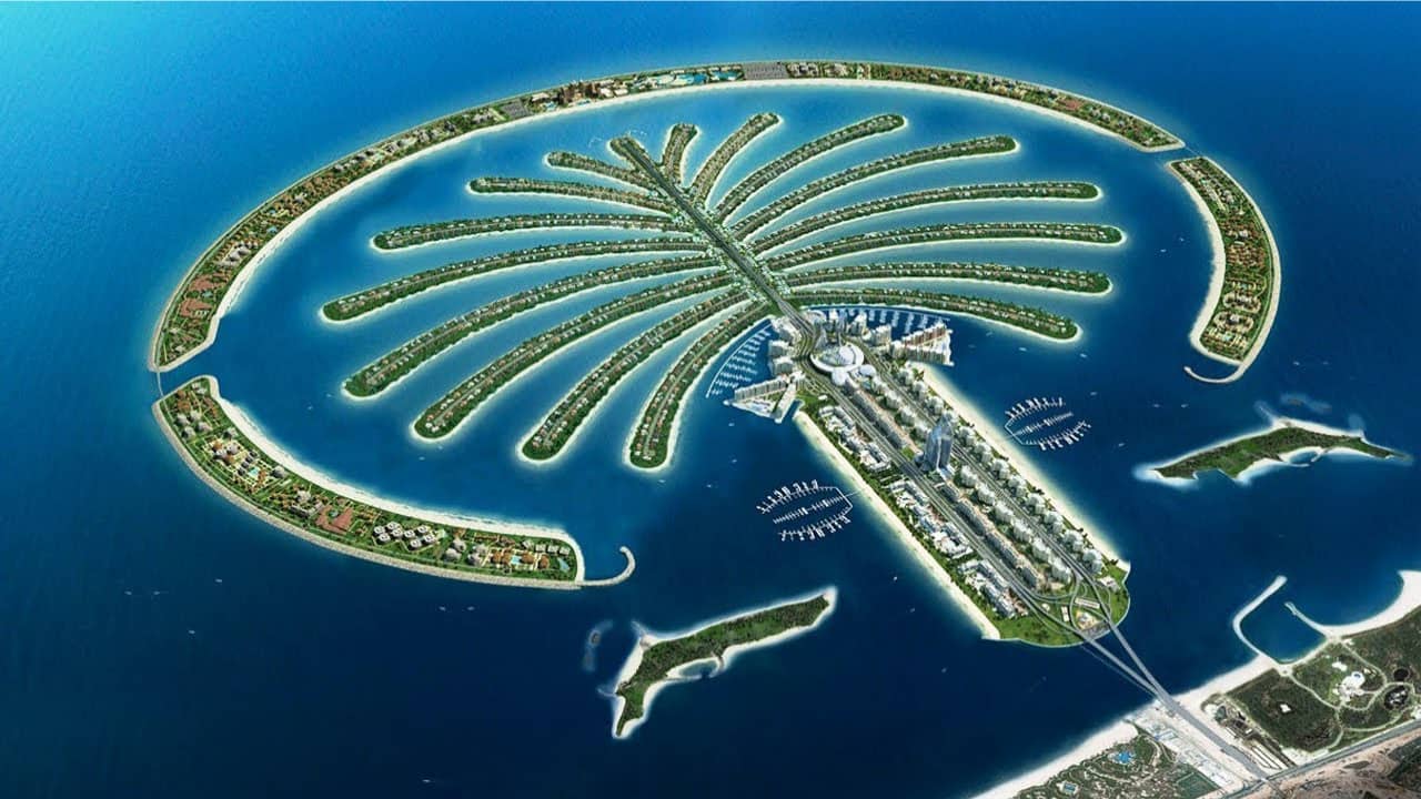 Cụm đảo Palm hoành tráng tại Dubai. Nguồn: Internet