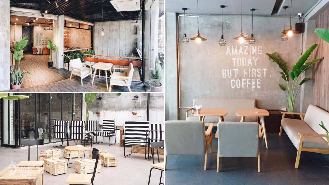 Không gian quán rộng rãi và dễ thương, phù hợp là quán cafe mở 24/24 ở Hà Nội dành cho các nhóm bạn bè tụ tập