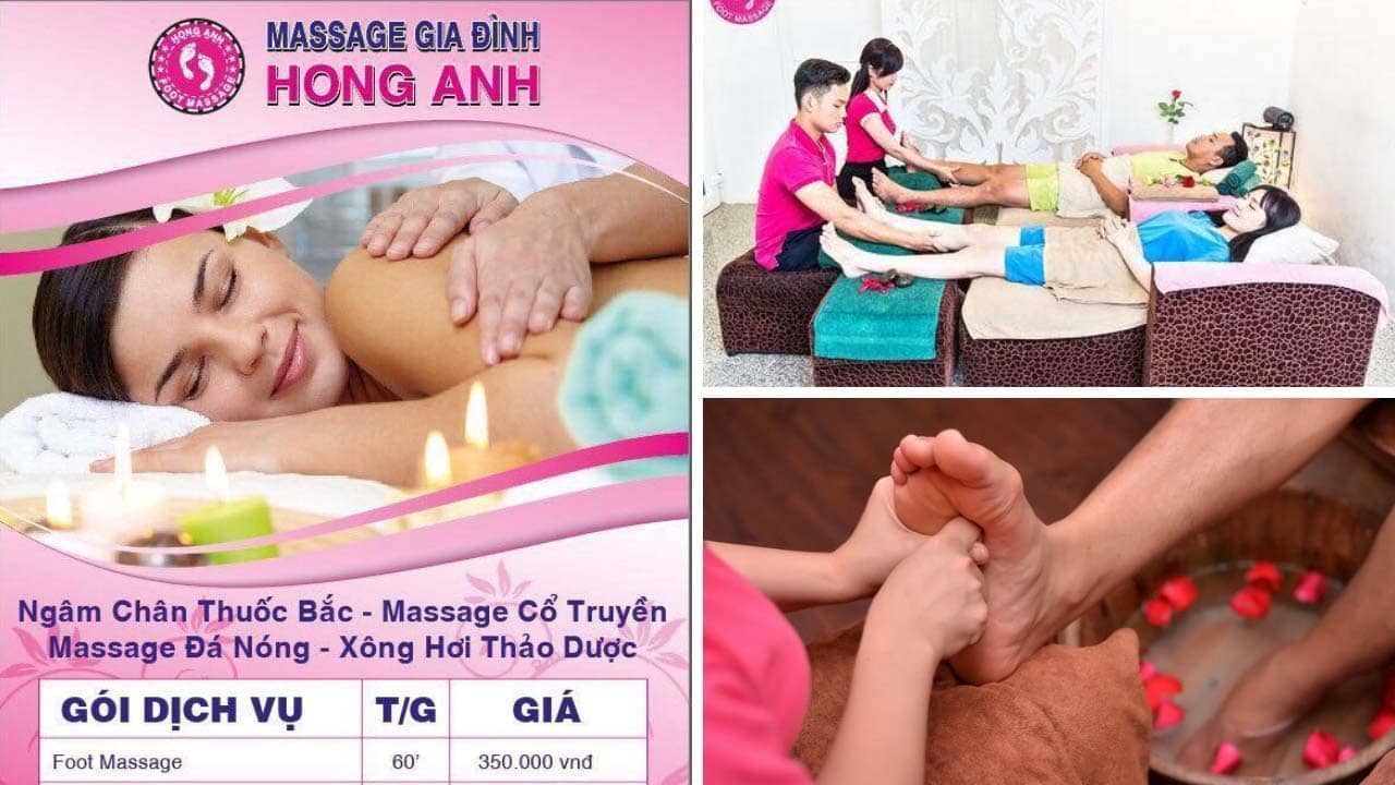 Foot massage ở Hồng Anh với nhiều phương pháp trị liệu đặc biệt