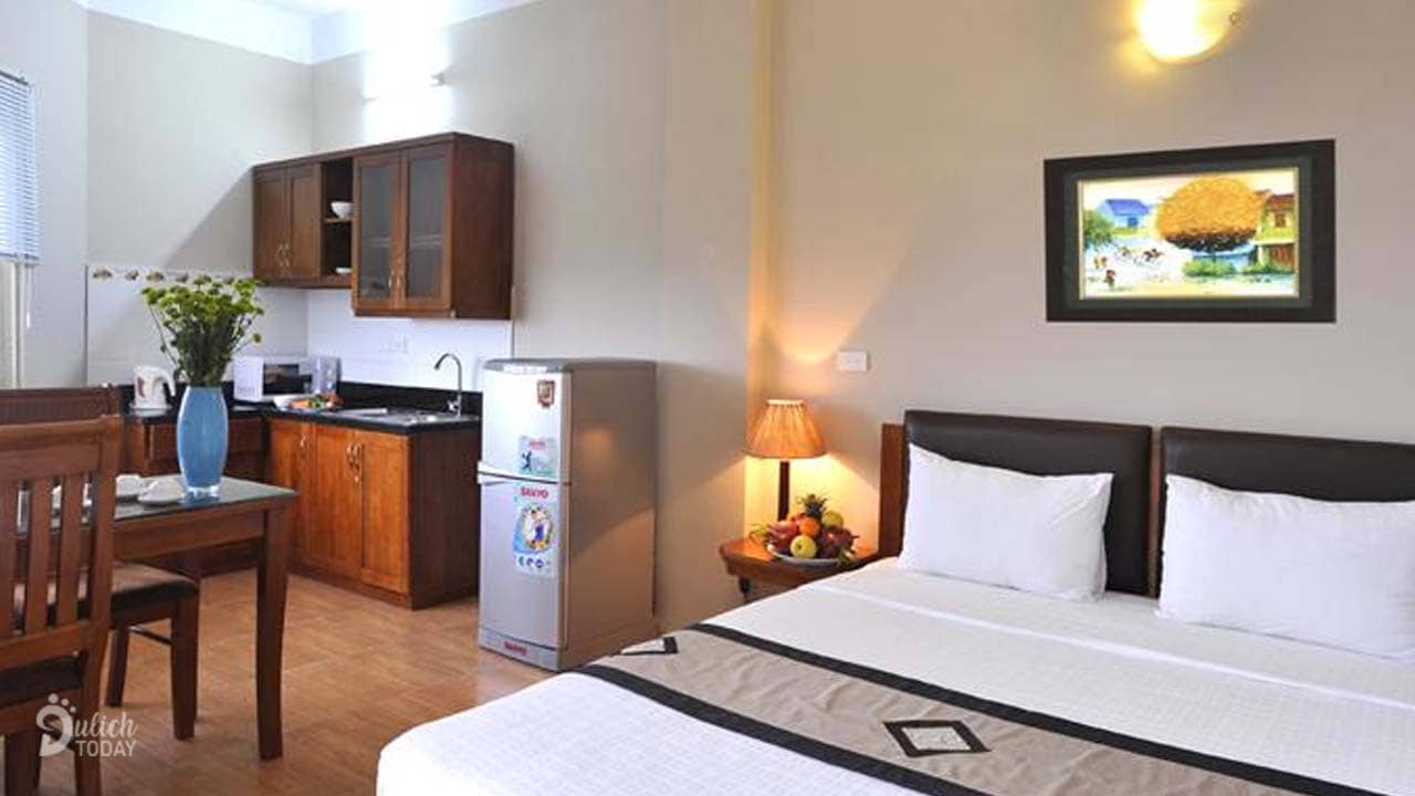 Eureka Linh Trường là resort Hải Tiến duy nhất có loại phòng căn hộ khách sạn (condotel), phù hợp với 2-3 người muốn có không gian riêng với bếp núc đầy đủ