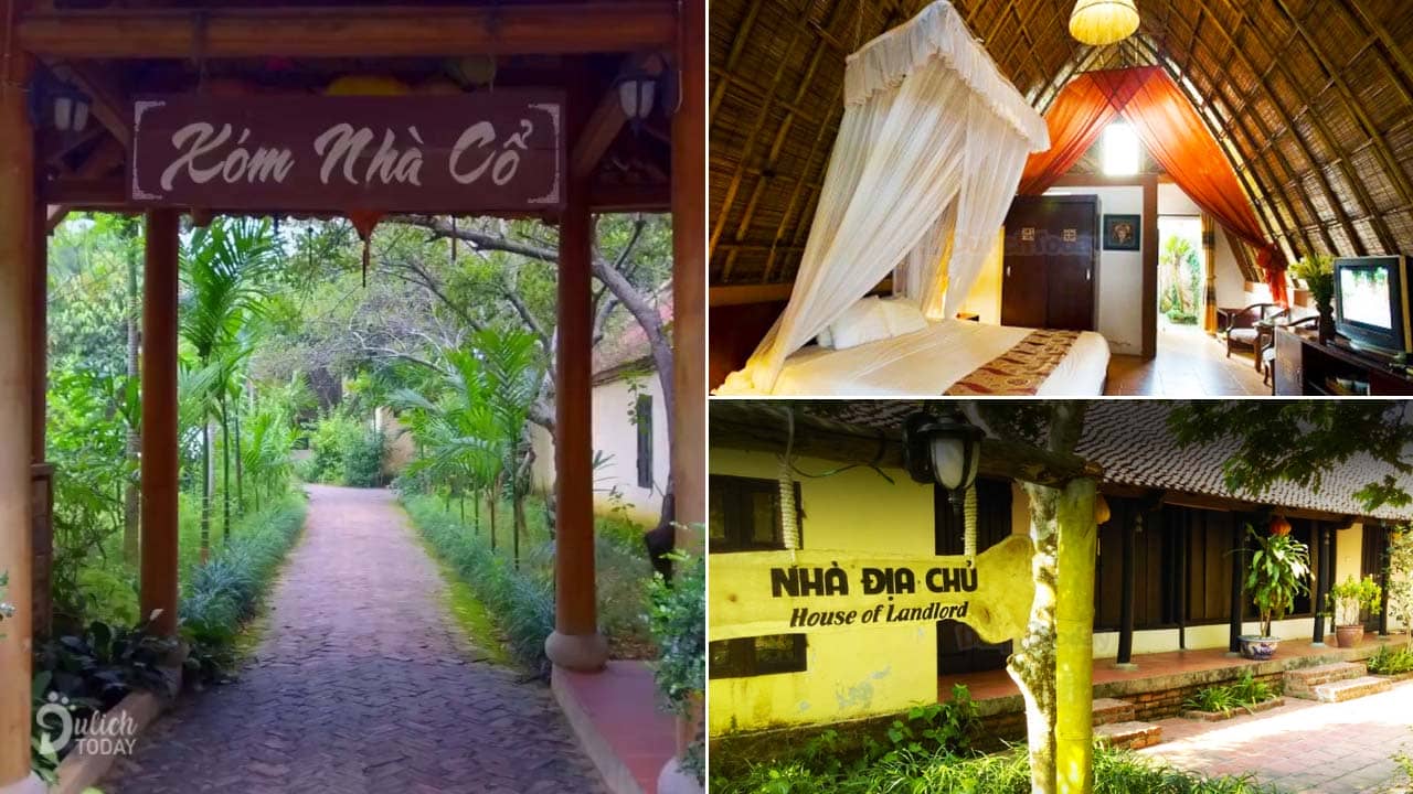 Những căn phòng theo kiểu nhà cổ Việt Nam tại Tản Đà Resort gây thiện cảm với du khách