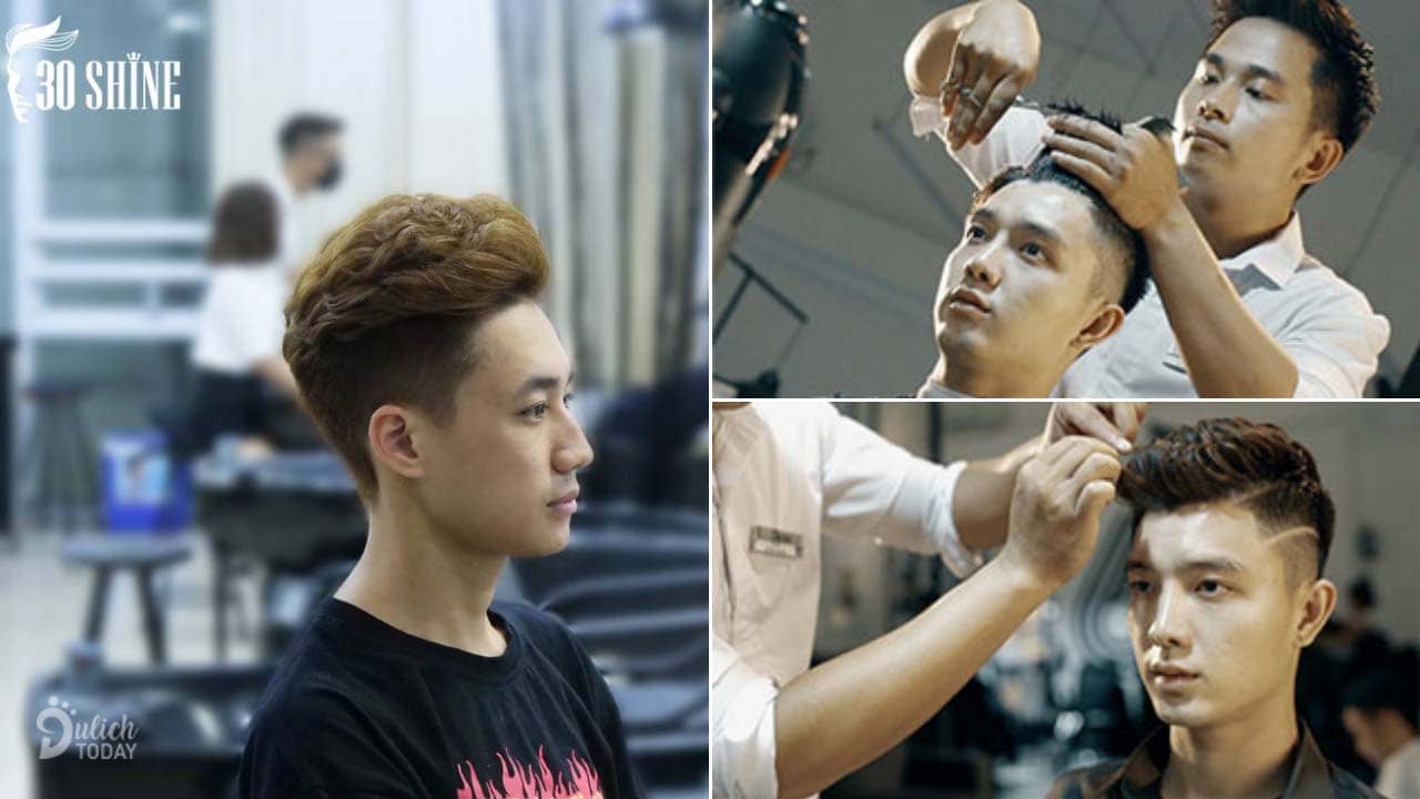 Salon tóc Hà Nội 30shine chuyên làm cho nam giới với những kiểu đầu xoăn hợp thời