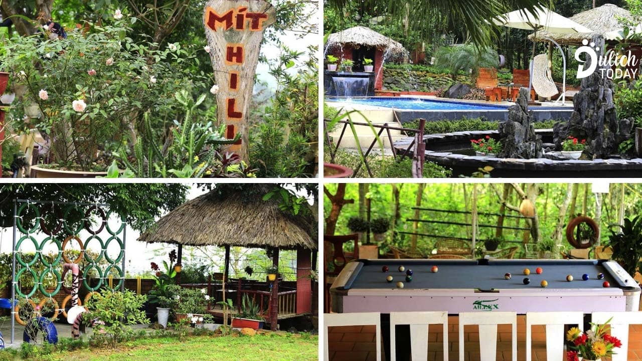 Mít Hiltop homestay Ba Vì còn trang bị nhiều tiện nghi hấp dẫn như khu vui chơi dành cho nhiều lứa tuổi