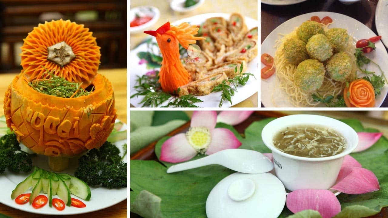 Bồ Đề Tâm là quán cơm chay ở Hà Nội nổi tiếng thực đơn đa dạng phong phú