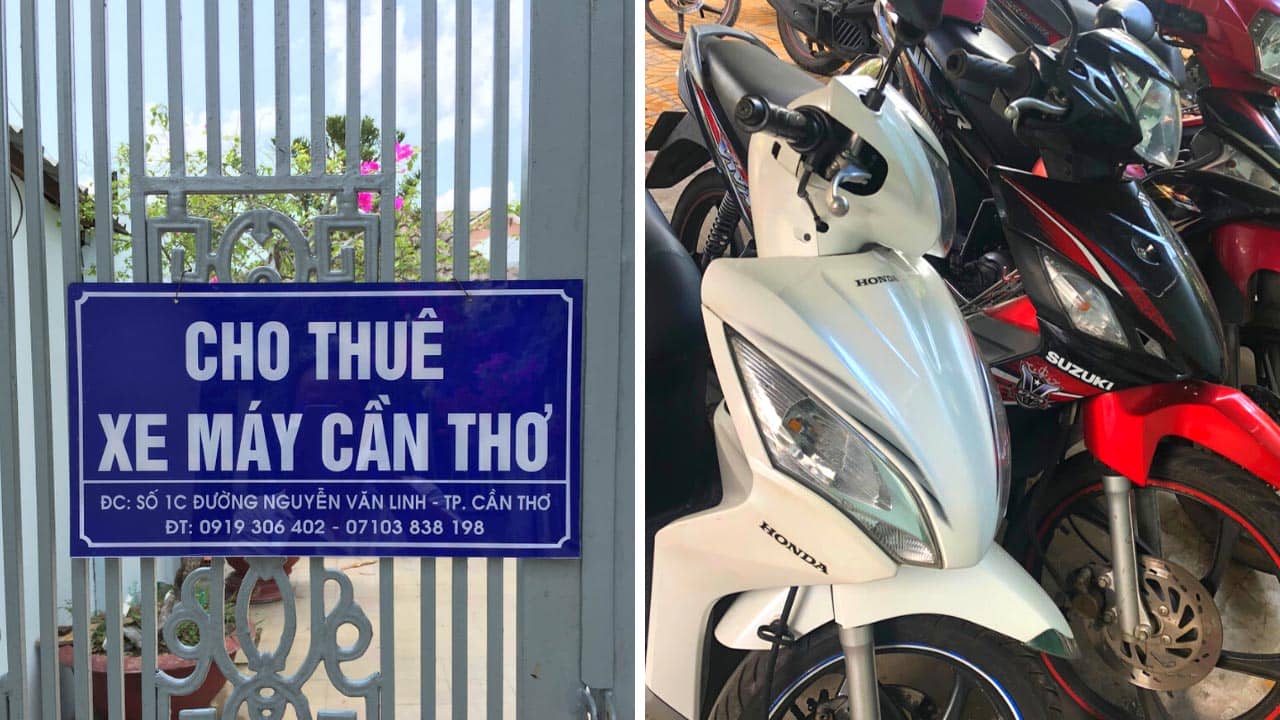 Cho thuê xe máy Cần Thơ số 1C Nguyễn Văn Linh - địa điểm thuê xe giá siêu rẻ