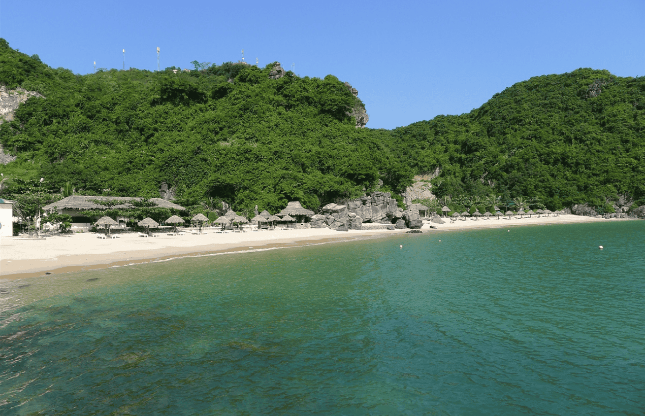 Bãi biển Tùng Thu - Nước trong, cát trắng