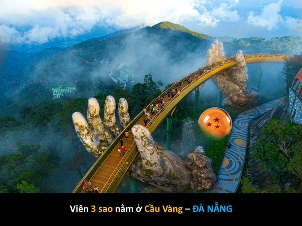 Cầu Vàng Đà Nẵng với hình bàn tay nổi tiếng thế giới