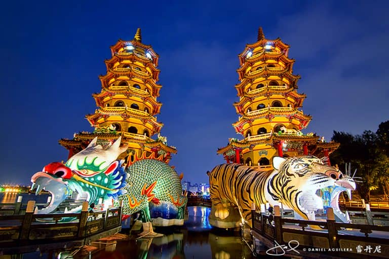 Tháp Long Hổ với hình thù lạ mắt nổi tiếng tại Đài Loan