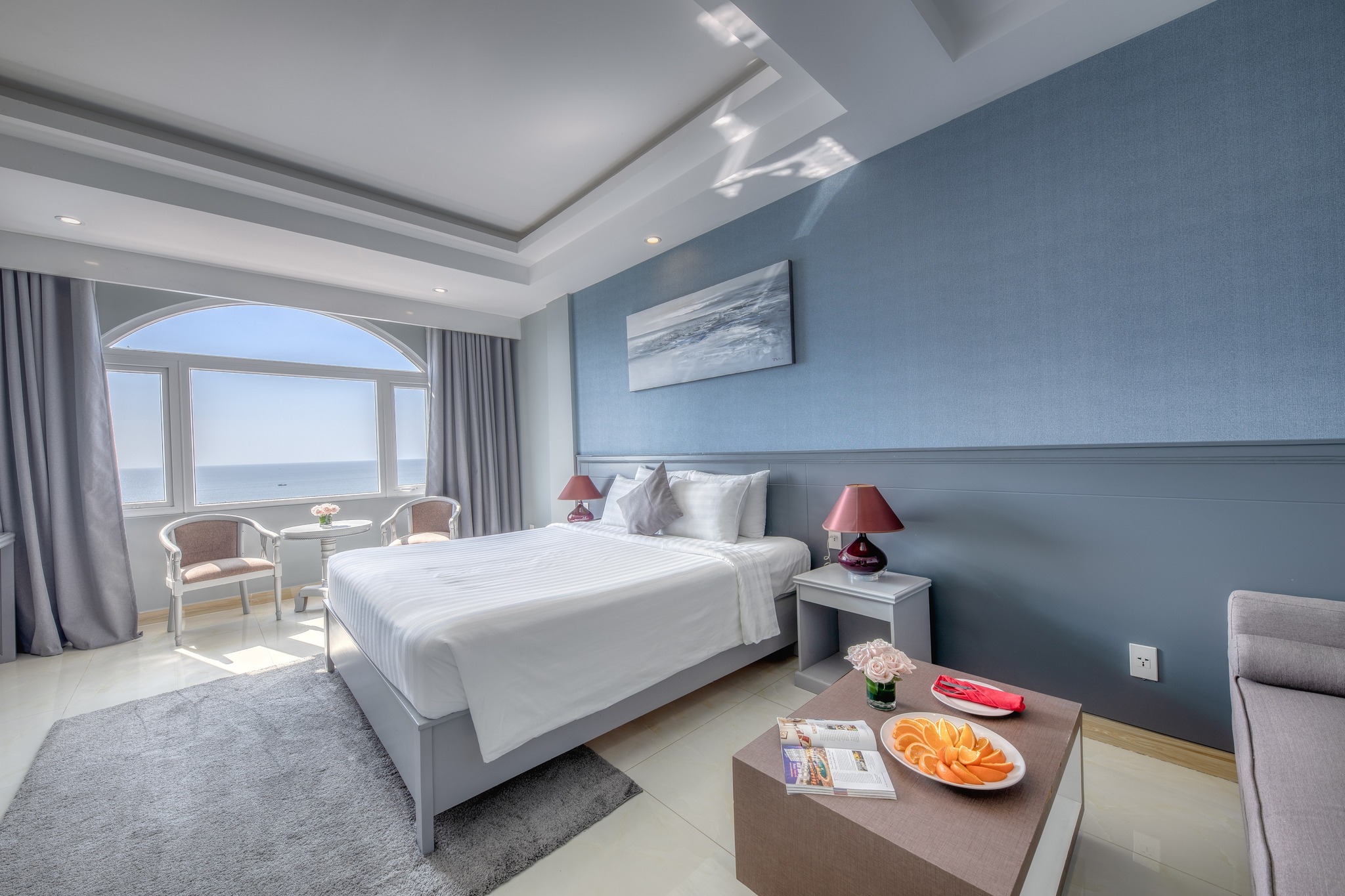 Mỗi phòng ở khách sạn 4 sao Phú Quốc Ocean Pearl Hotel được thiết kế hiện đại và trang nhã