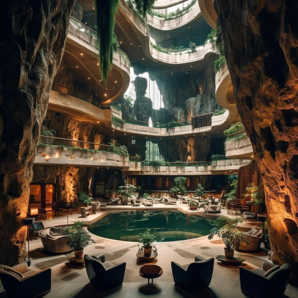 Theo hình ảnh, Fantasy Hotel Halong có thiết kế vô cùng độc đáo với lưng tựa núi