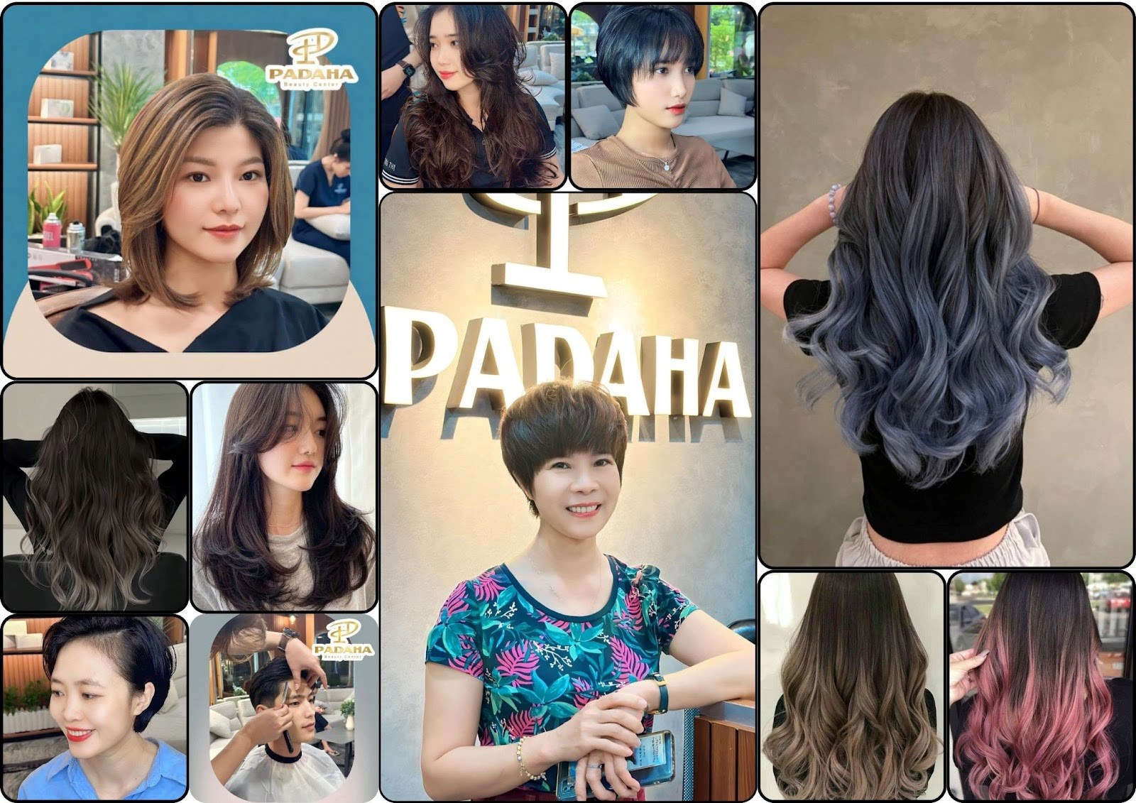 Padaha Hair Salon nổi tiếng với phần cắt tạo kiểu (đặc biệt là tóc nữ), nhuộm (với màu sắc chi tiết cao)